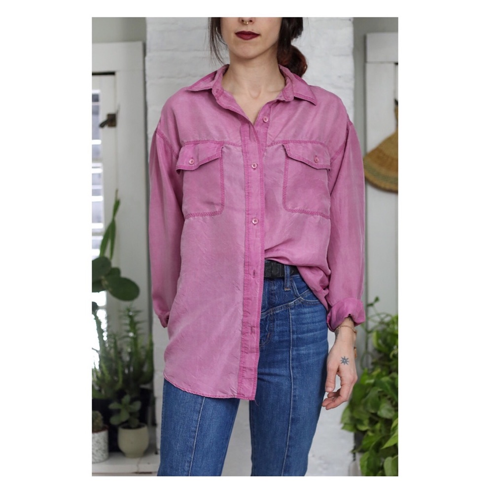 Vintage Hunt Club Silk Button Down